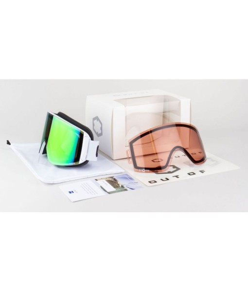 BRÝLE SNB OUT OF Katana White Green MCI  BRÝLE SNB OUT OF Katana White Green MCI