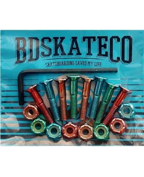 SK8 ŠROUBKY BDSKATECO Four Color