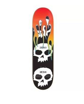 SK8 DESKA ZERO 3 Skull With Flames